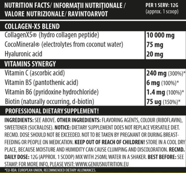 Collagen X5 - 360 grams - Nutra Best Europe