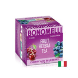 Fruit tea with cherry and blueberries - Rich flavor and antioxidant power, 12 sachets - Nutra Best Europe