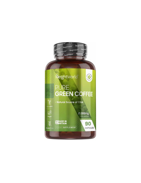 Weight Maintenance - Green Coffee, 90 Capsules Weight Worl - Nutra Best Europe