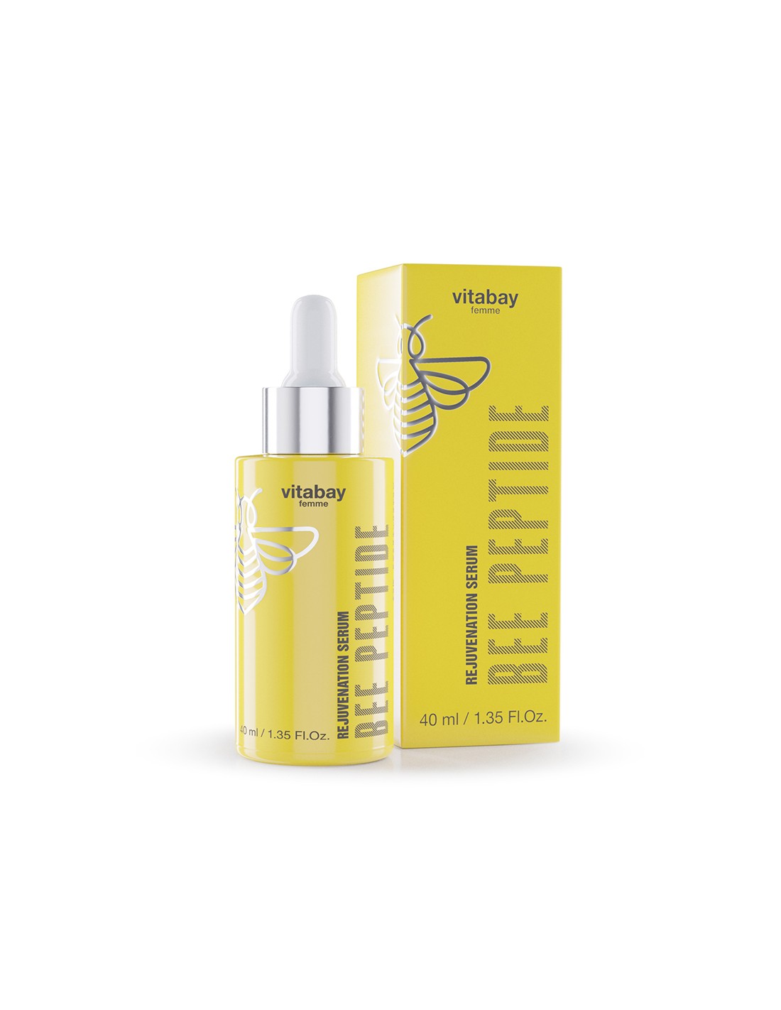 Rejuvenating face serum with bee peptide, 40 ml - Nutra Best Europe