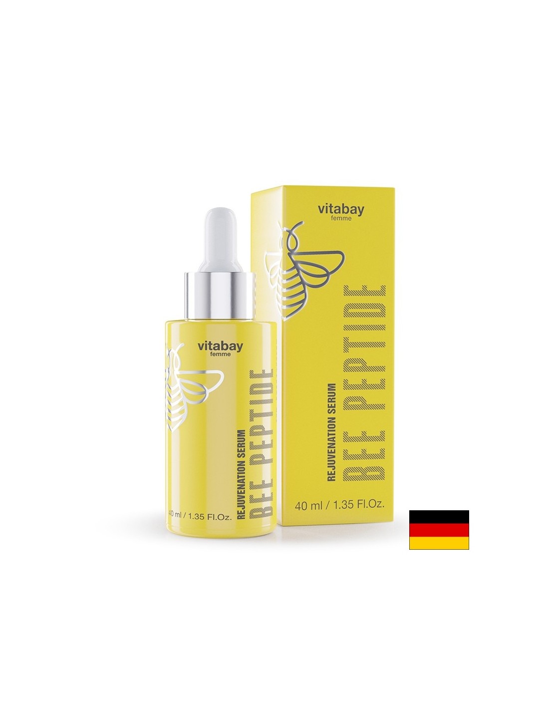 Rejuvenating face serum with bee peptide, 40 ml - Nutra Best Europe