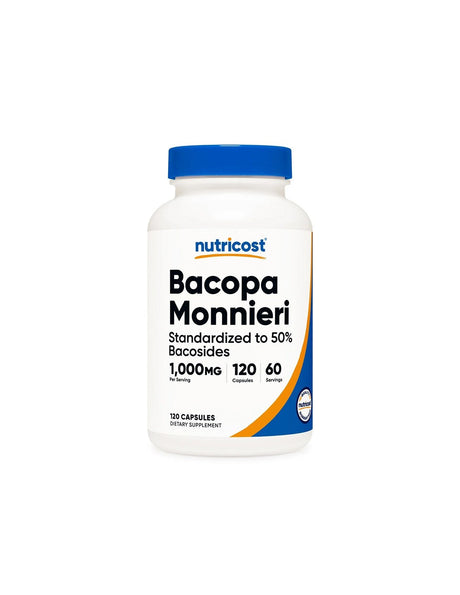 Supports brain function - Bacopa Monieri, 120 capsules - Nutra Best Europe