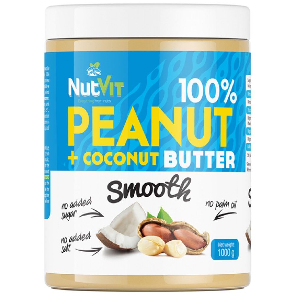 Peanut Butter + Coconut Butter - 1000 grams - Nutra Best Europe