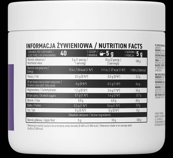 Apple Fiber / Vege 200 grams - Nutra Best Europe