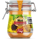 Natural Sunflower Honey / Natural sunflower honey 1000 grams - Nutra Best Europe