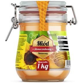 Natural Sunflower Honey / Natural sunflower honey 1000 grams - Nutra Best Europe