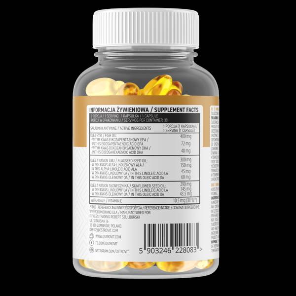 Omega 3-6-9 - 30 Gel Capsules - Nutra Best Europe
