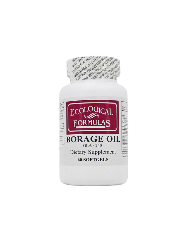 Borage (oil) GLA 240 - Hormonal Imbalance, Inflamed Skin and Arthritis, 60 Softgel Capsules - Nutra Best Europe