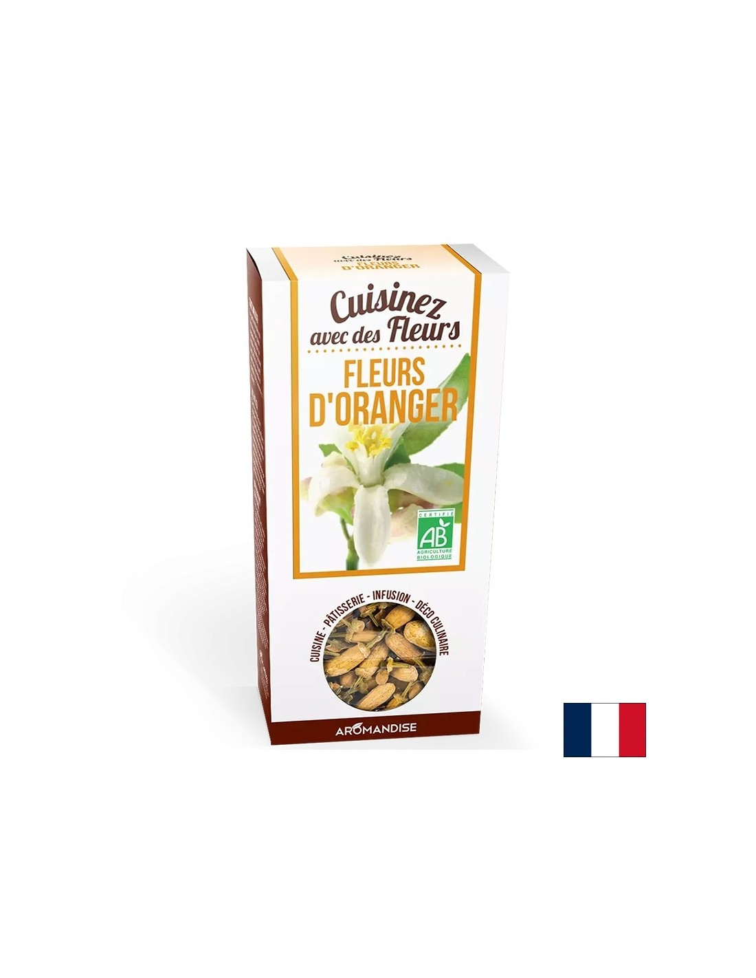 Orange blossom – for food and cocktail decoration, 30 g - Nutra Best Europe