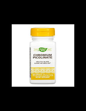 Suppresses appetite, normalizes blood sugar - Chromium picolinate, 200 µg x 100 capsules - Nutra Best Europe