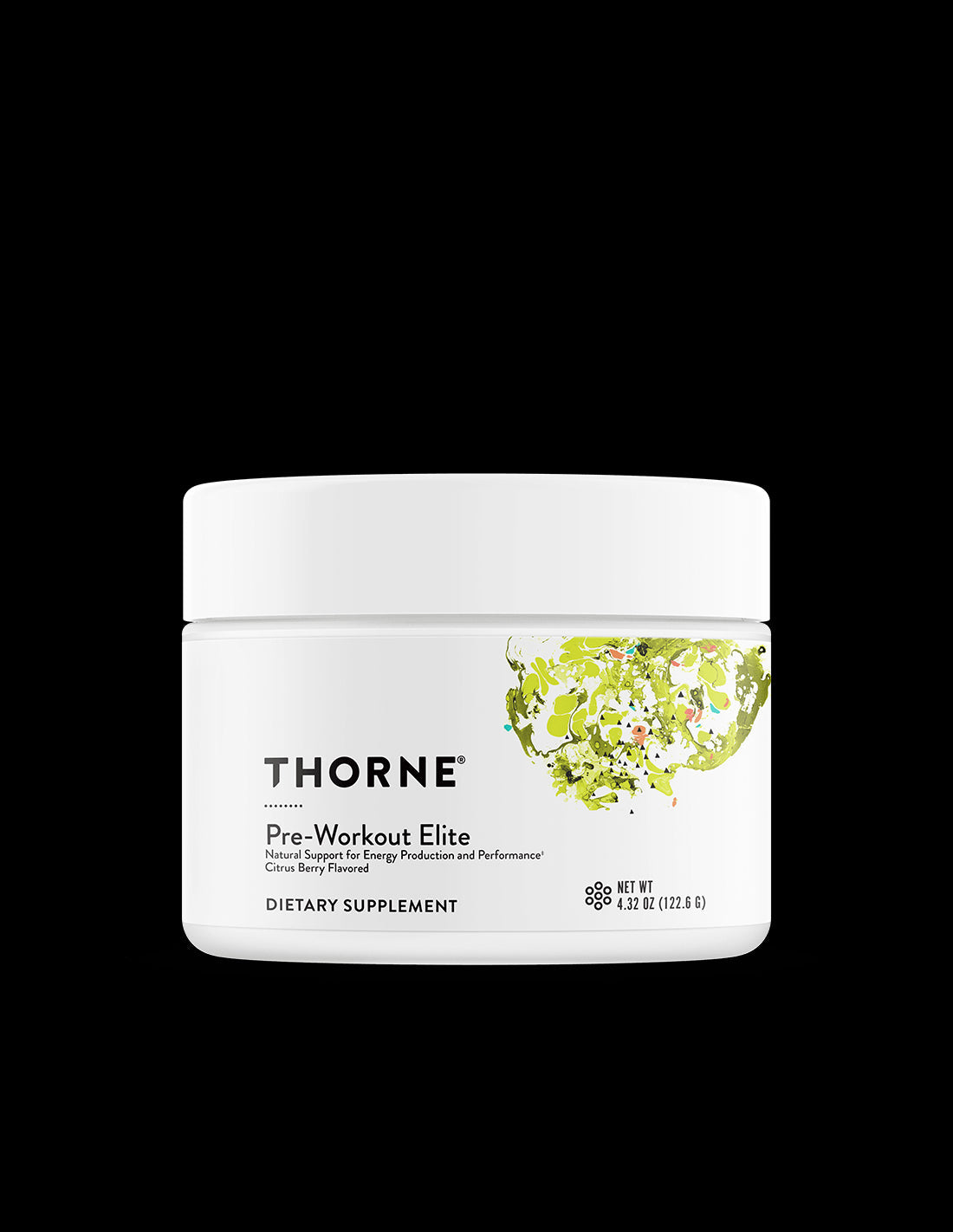 Pre-Workout Elite - Energy Metabolism Support Formula, 122.6g Citrus Flavored Powder - Nutra Best Europe