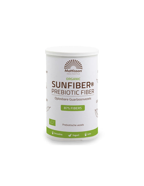 Prebiotic fiber Sunfiber Bio, 125 g powder Mattisson Healthstyle - Nutra Best Europe