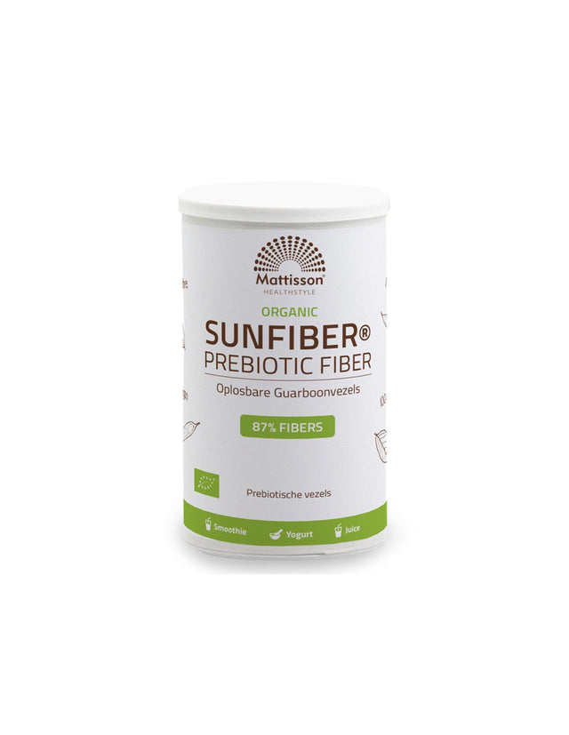 Prebiotic fiber Sunfiber Bio, 125 g powder Mattisson Healthstyle - Nutra Best Europe
