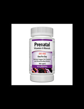 Prenatal multivitamins and minerals, 100 caplets - Nutra Best Europe
