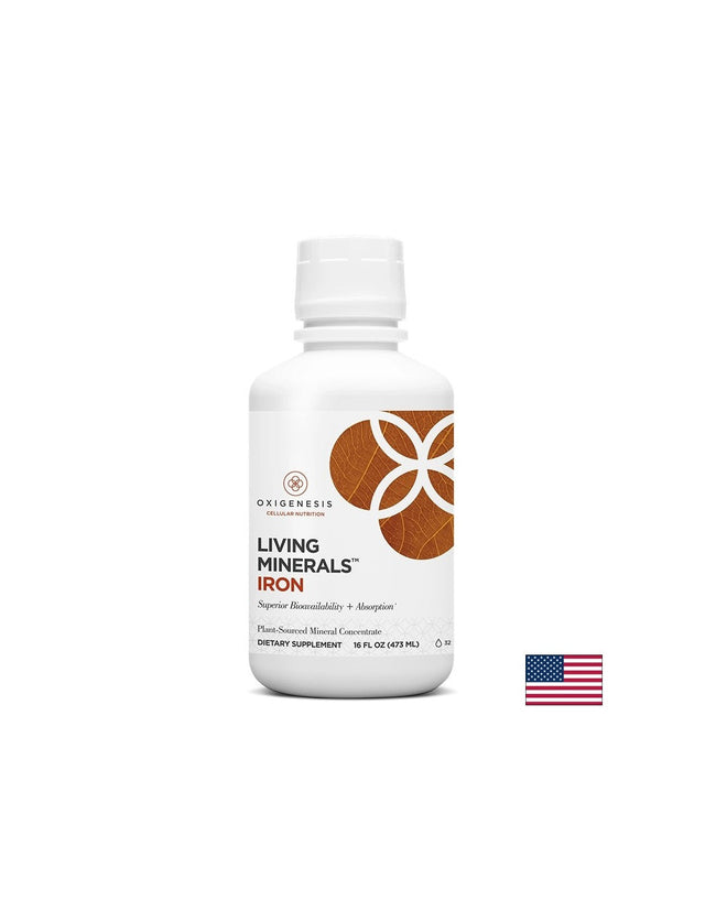 For anemia - Liquid iron Living Minerals, 473 ml - Nutra Best Europe