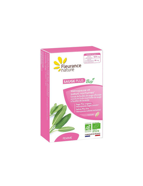 For menopause and excessive sweating - Salvia+, 500 mg x 15 tablets - Nutra Best Europe