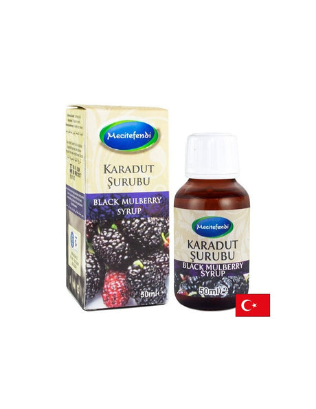 Black mulberry syrup – immunostimulant and antioxidant, 50 ml - Nutra Best Europe