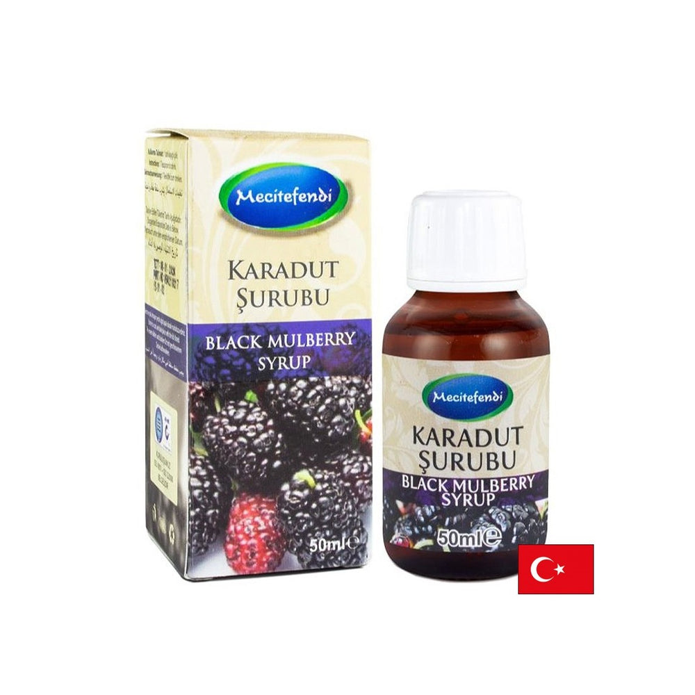 Black mulberry syrup – immunostimulant and antioxidant, 50 ml - Nutra Best Europe