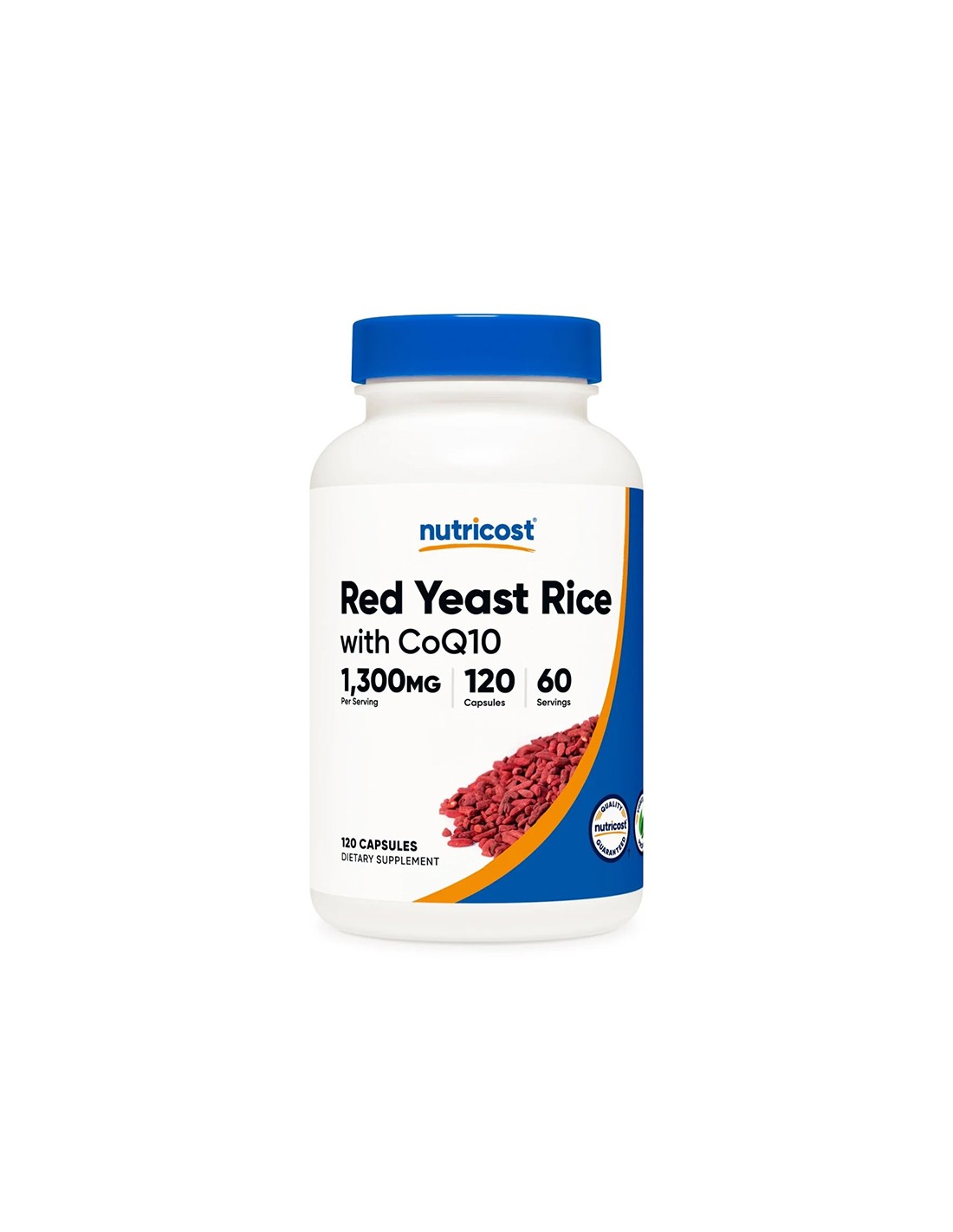For high cholesterol - Red rice (yeast) + Coenzyme Q10, 60 capsules - Nutra Best Europe