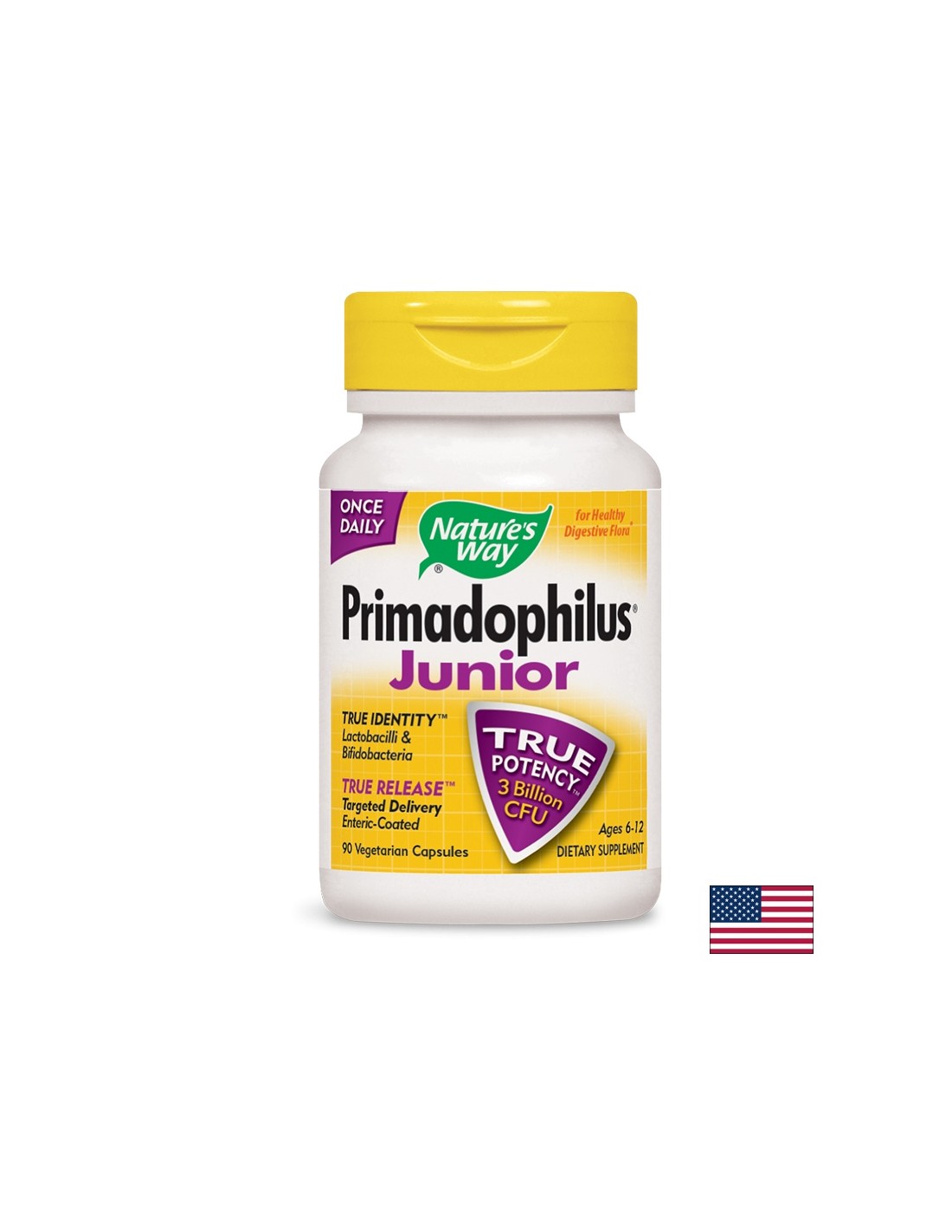 Primadophilus Junior 3 Billion CFU - 90 capsules - Nutra Best Europe
