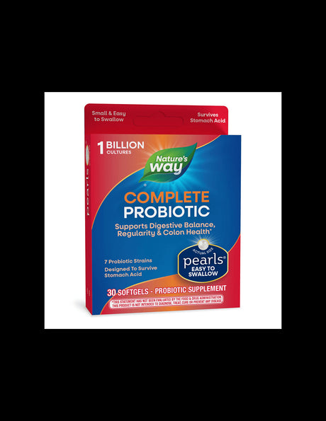 Probiotic Pearls Complete Digestive Health / Probiotic for good digestion, 30 softgel capsules Nature's Way - Nutra Best Europe