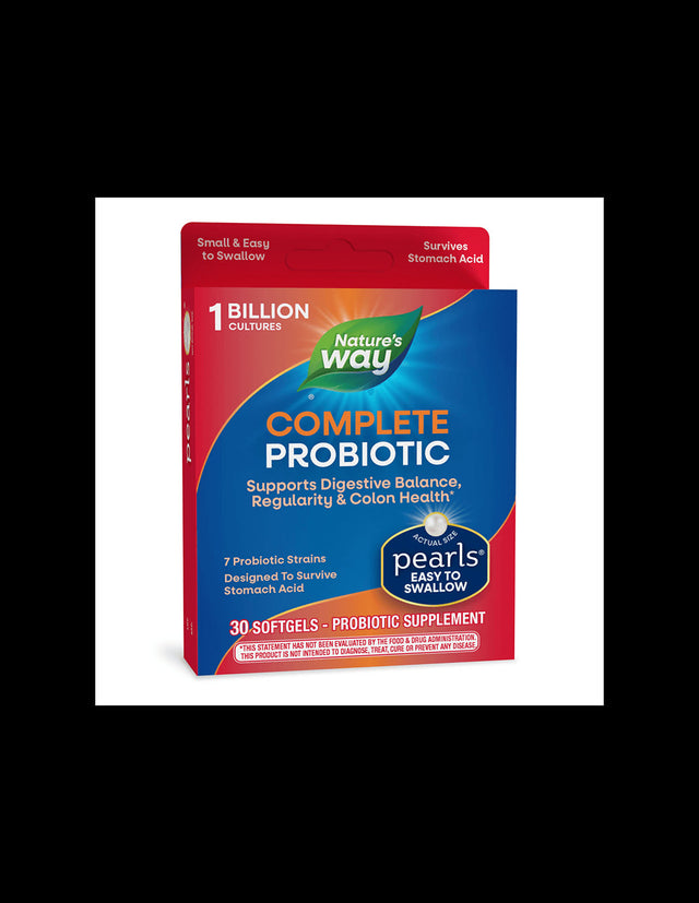 Probiotic Pearls Complete Digestive Health / Probiotic for good digestion, 30 softgel capsules Nature's Way - Nutra Best Europe