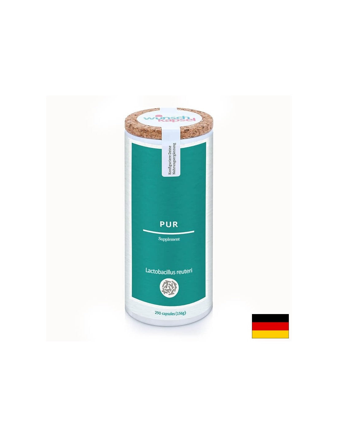 Probiotic Lactobacillus Reuteri, 1 billion active probiotics, 290 capsules for 145 days of intake - Nutra Best Europe