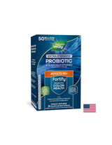 Probiotic + prebiotics 50+ high dose - Fortify Age 50+ Probiotic Extra Strength, 50 billion active probiotics, 30 capsules - Nutra Best Europe