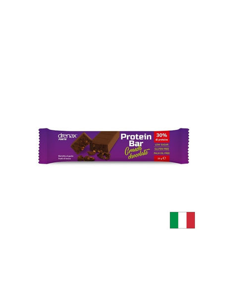 Протеиново барче (30% протеини) с хрупкав шоколад Drenax®, 35 g - Nutra Best Europe