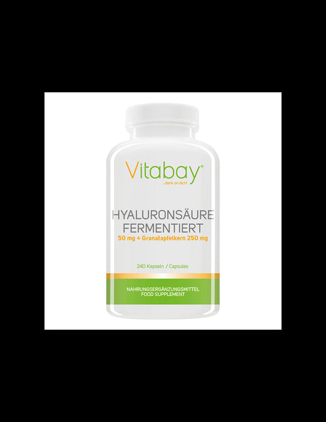 Anti-aging skin - Hyaluronic acid + Pomegranate, 240 capsules - Nutra Best Europe