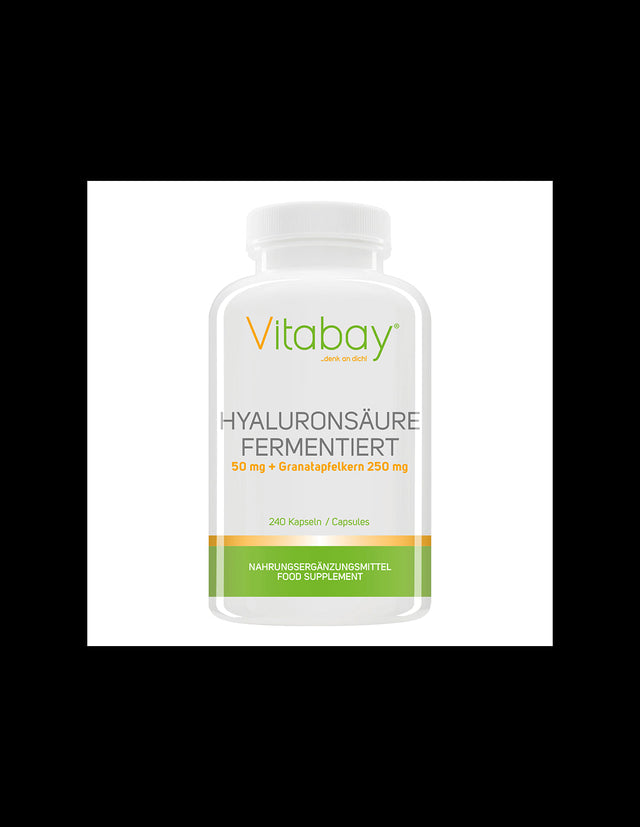 Anti-aging skin - Hyaluronic acid + Pomegranate, 240 capsules - Nutra Best Europe