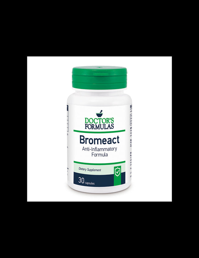 Anti-Inflammatory - Bromelain, Boswellia, Yellow Commune - Bromeact, 30 Capsules Doctor's Formulas - Nutra Best Europe