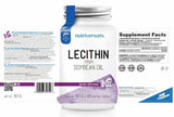 Lecithin 1200 mg | From Soybean Oil - 30 Softgels - Nutra Best Europe