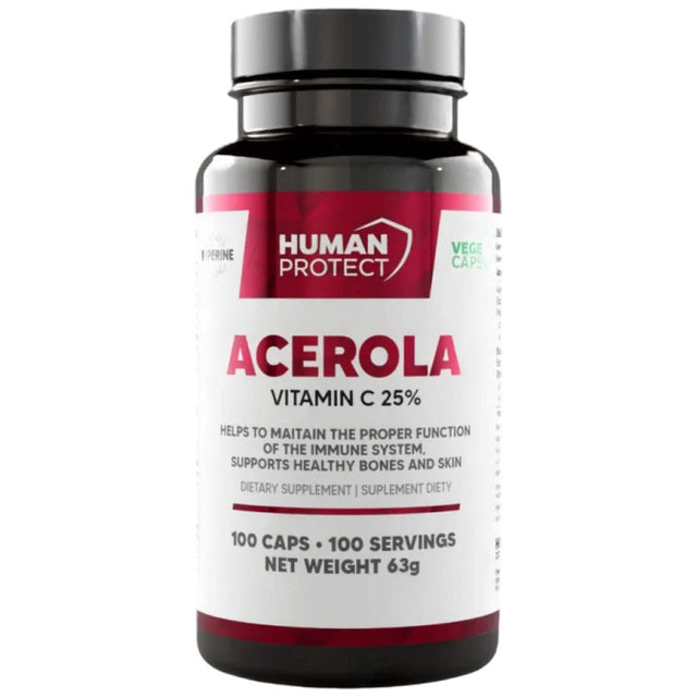 Acerola 500 mg | Natural Source of Vitamin C - 100 capsules - Nutra Best Europe