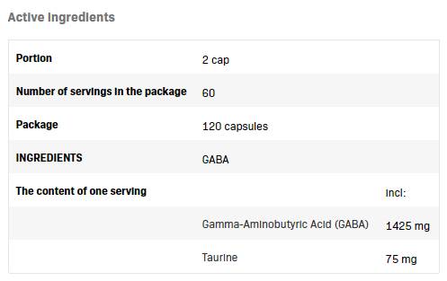Gaba Caps - 120 capsules - Nutra Best Europe