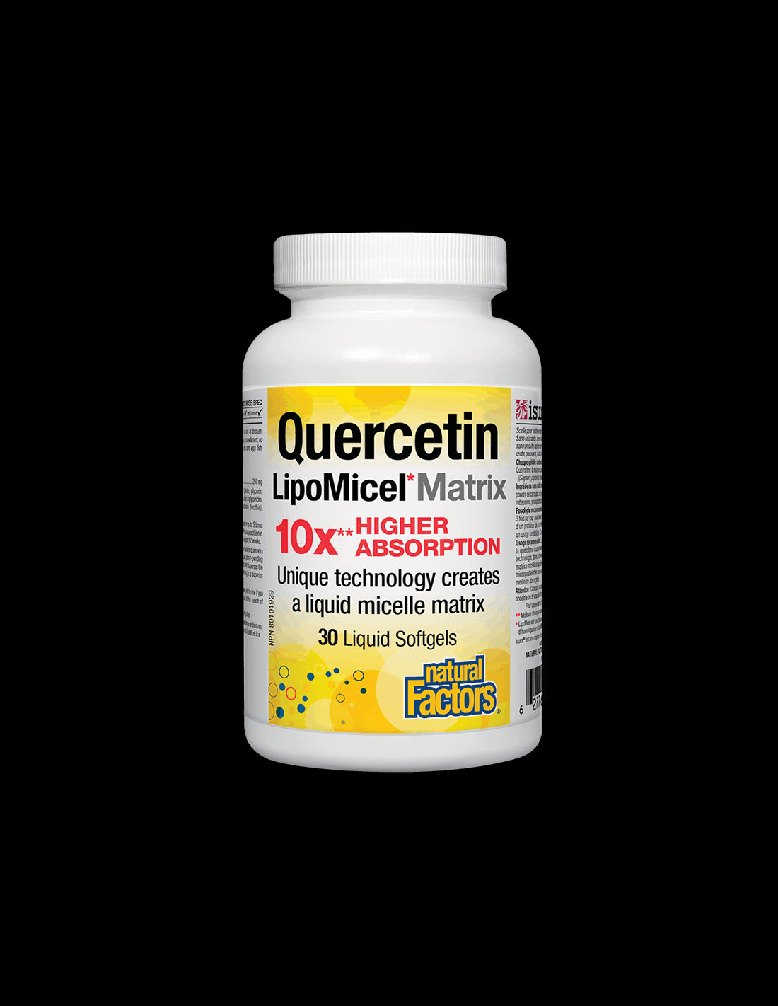 Quercetin 250 mg LipoMicel Matrix - 30 Gel capsules - Nutra Best Europe