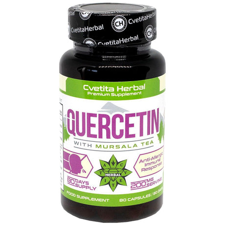 Quercetin with Mursala Tea 200 mg - 80 capsules - Nutra Best Europe