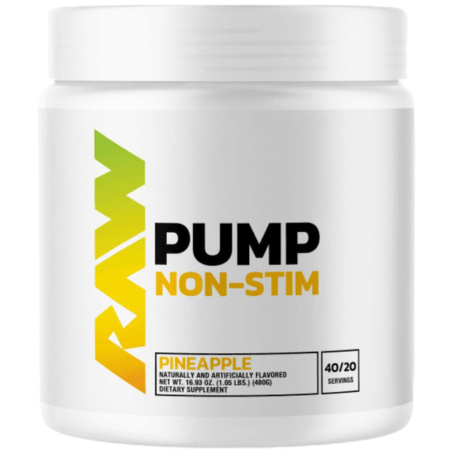 Raw Pump Non-Stim Pre-Workout | with Nitrosigine - 480 grams - Nutra Best Europe
