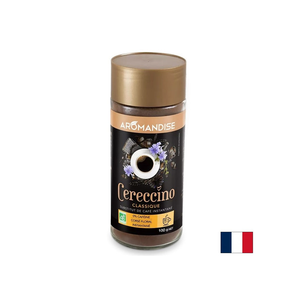 Instant coffee (from chicory, rye, barley, acorn), decaffeinated, 100 g - Nutra Best Europe