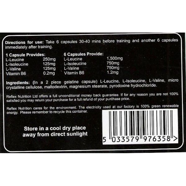 BCAA's - 500 capsules - Nutra Best Europe