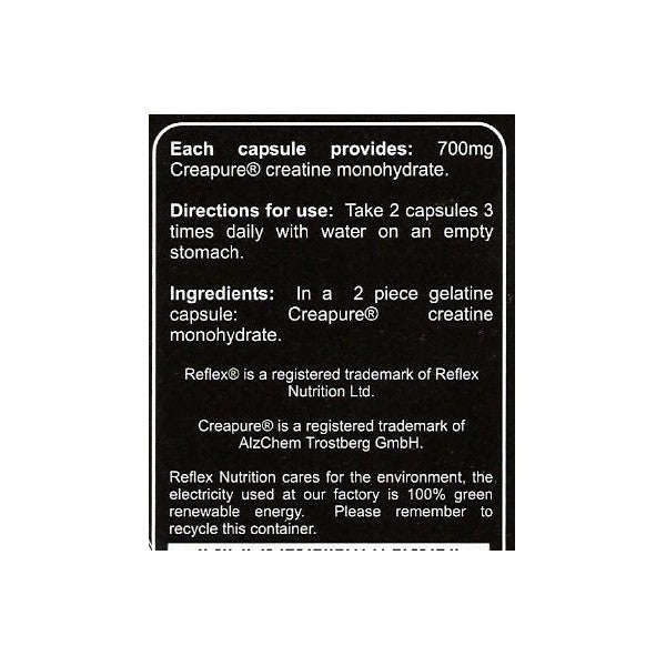 Creapure Creatine Capsules - 90 capsules - Nutra Best Europe