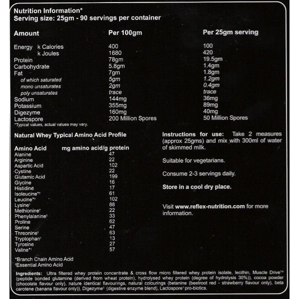 Natural Whey 2270 grams - Nutra Best Europe