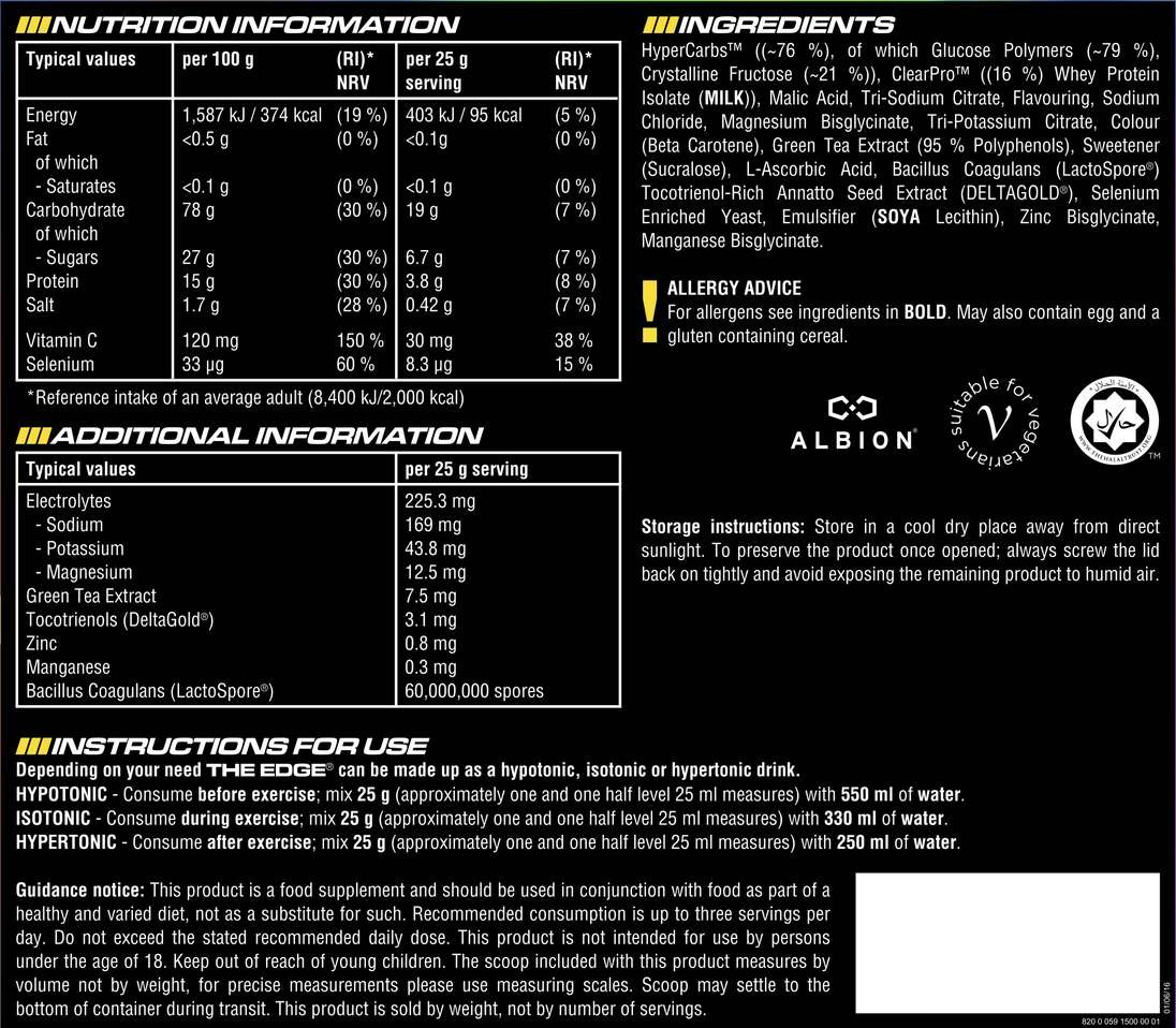 The Edge 1500 grams - Nutra Best Europe