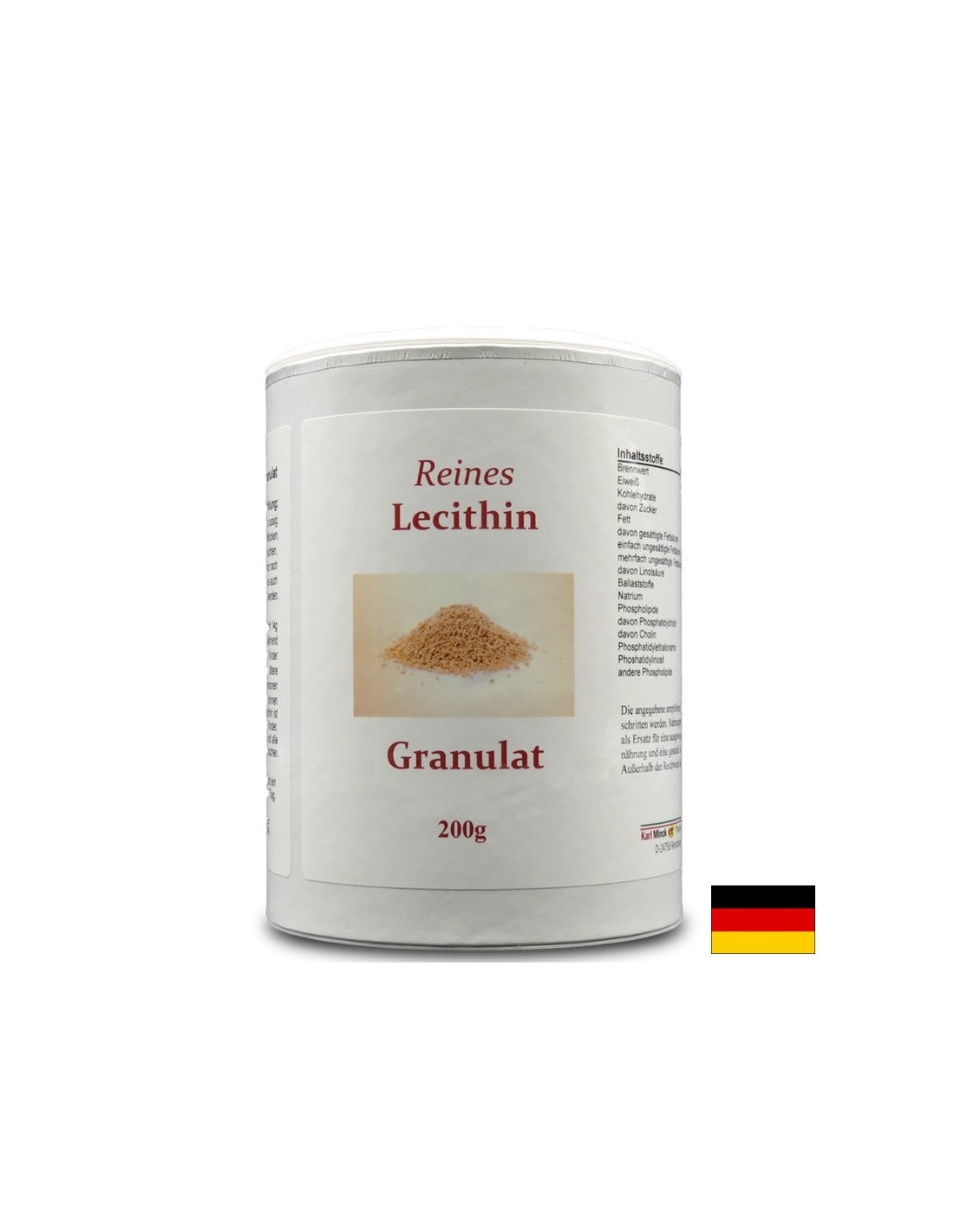 Reines Lecithin Granulat - Pure lecithin in granules, 200 g Karl Minck - Nutra Best Europe