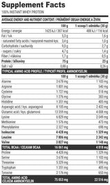 100% Instant Whey Protein - 2000 grams - Nutra Best Europe