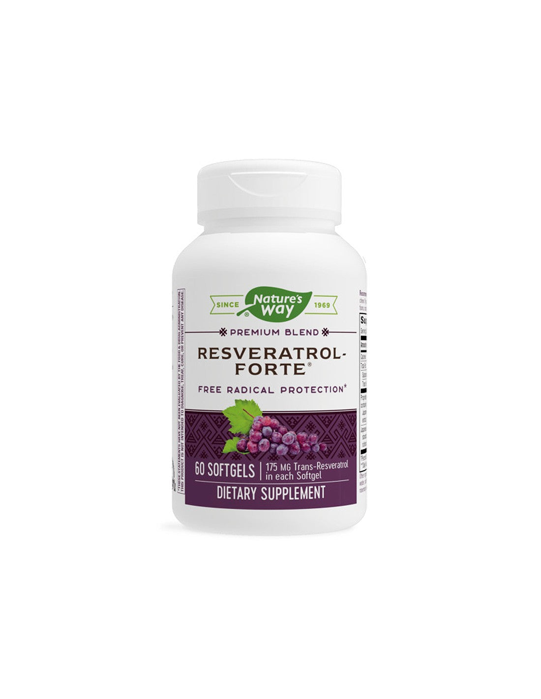 Resveratrol forte - Resveratrol forte 450 mg, 60 softgel capsules Nature's Way - Nutra Best Europe