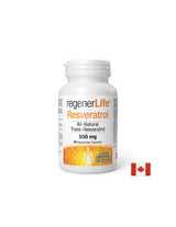 Regener Life™ Resveratrol 500 mg - 60 capsules - Nutra Best Europe