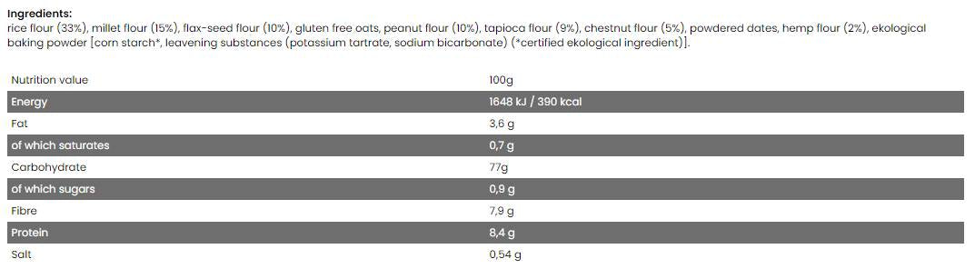 Universal Mix / Rich Baking | Exp 31.01.2021 500 grams - Nutra Best Europe