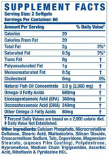 Omega 3 Fish Oil 120 Gel capsules - Nutra Best Europe