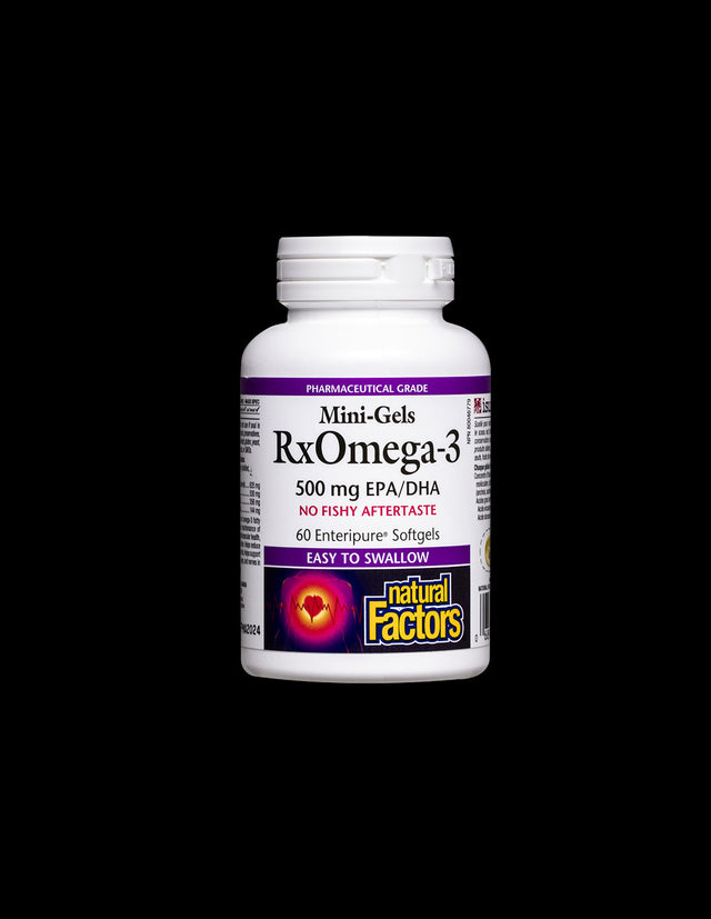 RxOmega-3 Mini Gels - 60 Gel Capsules - Nutra Best Europe